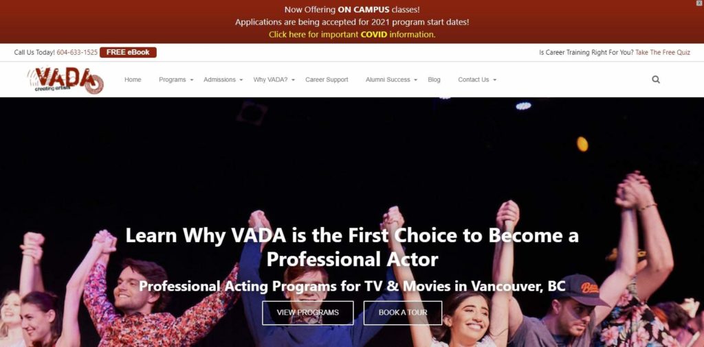 Vancouver Academy of Dramatic Arts' Homepage