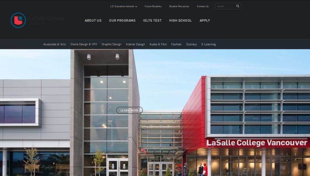 LaSalle College Vancouver's Homepage