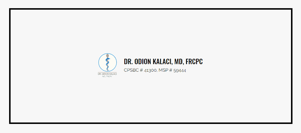 Dr. Odion Kalaci of the West Vancouver Pediatrics Banner