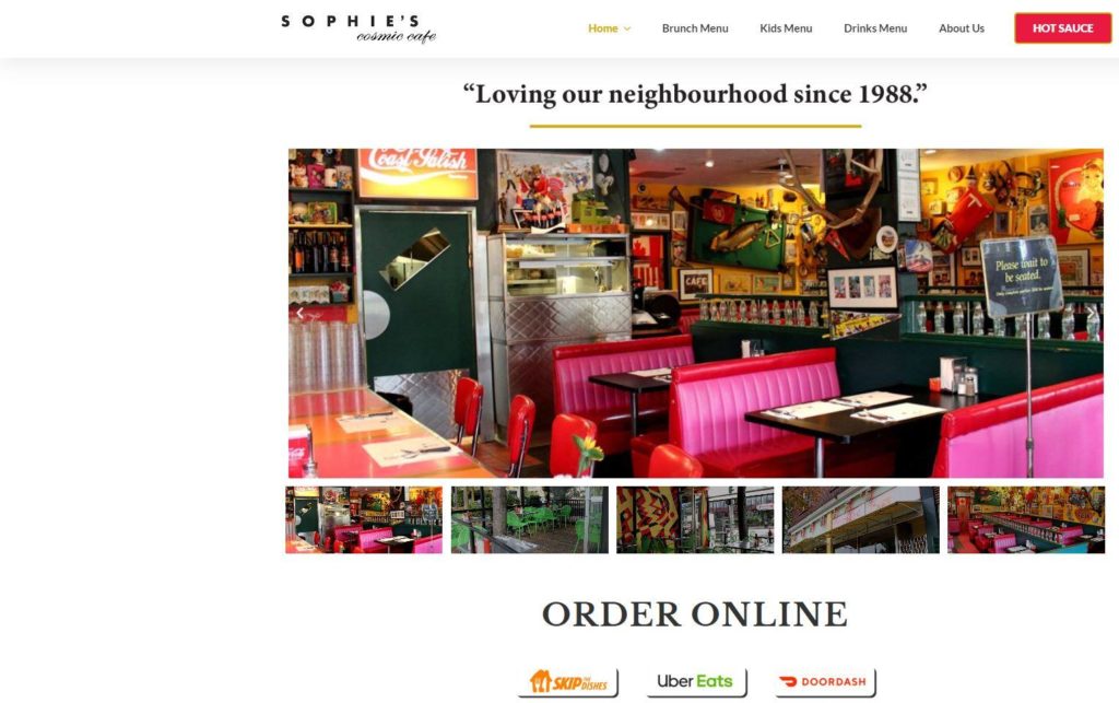 Sophie’s Cosmic Café's Homepage