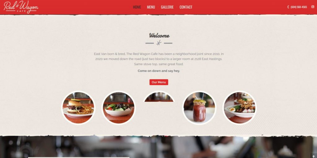 The Red Wagon Café's Homepage