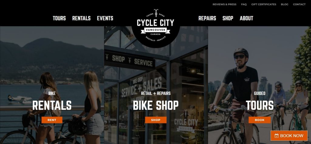 Cycle City's Homepage