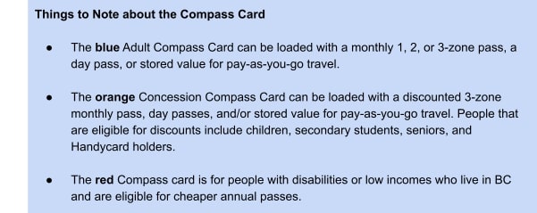 Compass Card Note