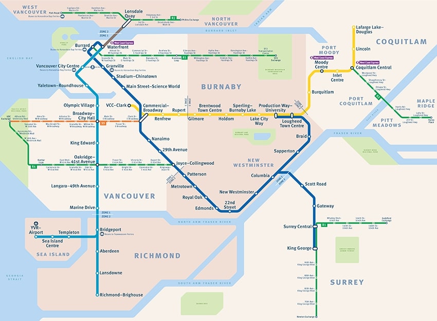 Find the Nearest Skytrain Station to Your Start and End Points