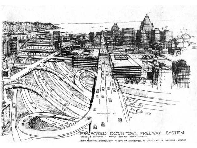 What is the proposed 1968 Vancouver Freeway System