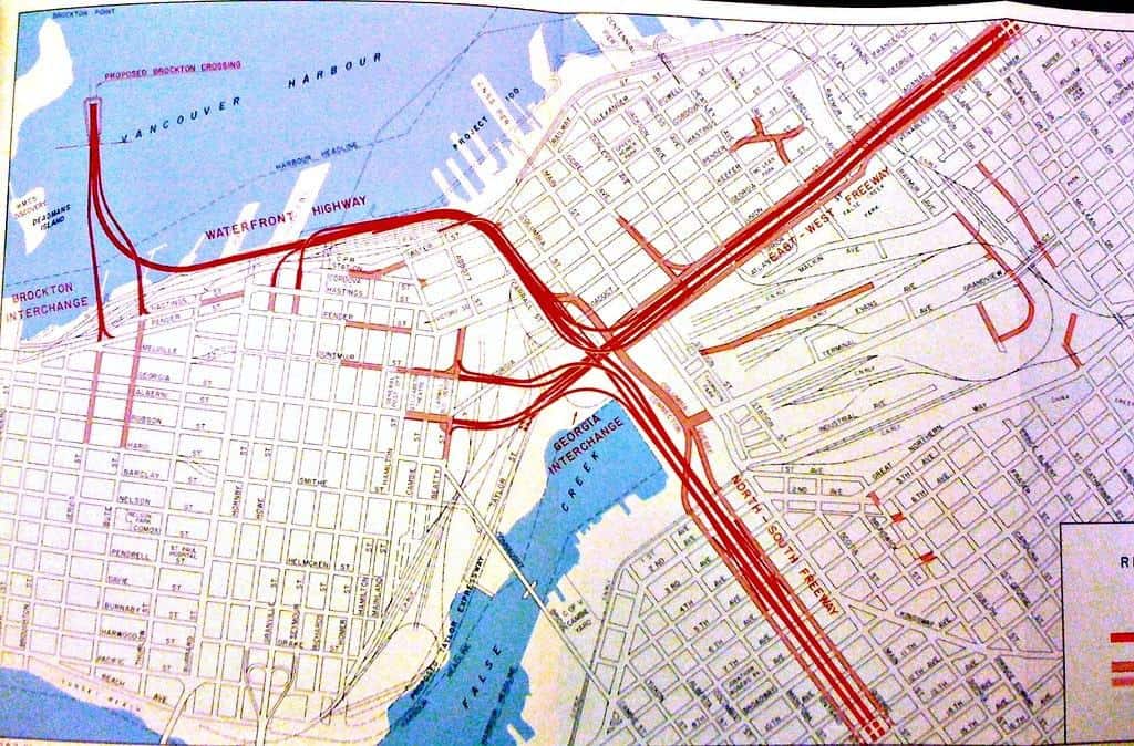 What is the proposed 1968 Vancouver Freeway System