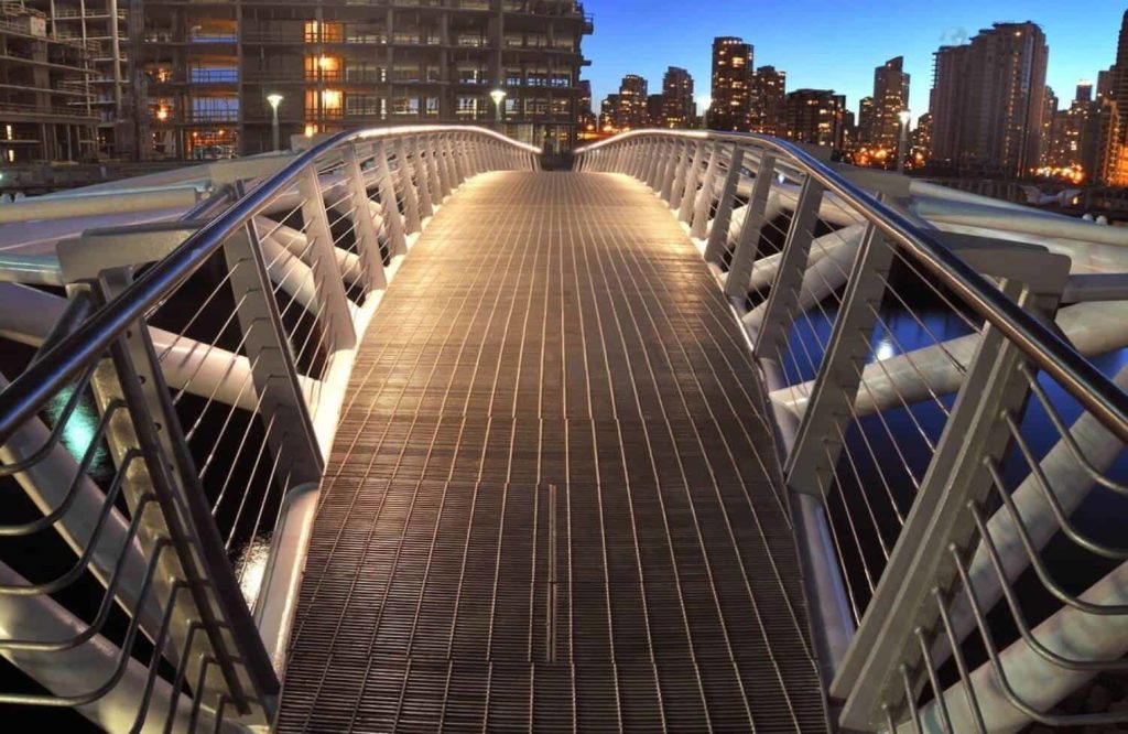 Walk along False Creek Bridge