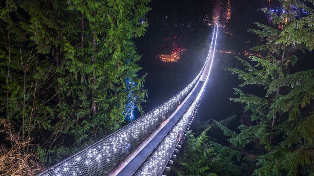 Cross the Capilano Suspension Bridge in Winter