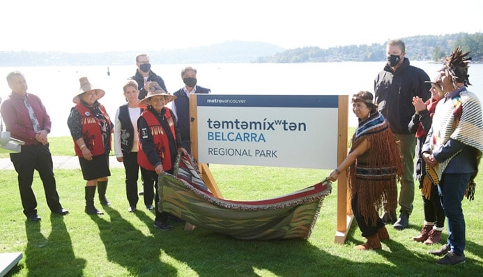 Renaming of Belcarra Regional Park