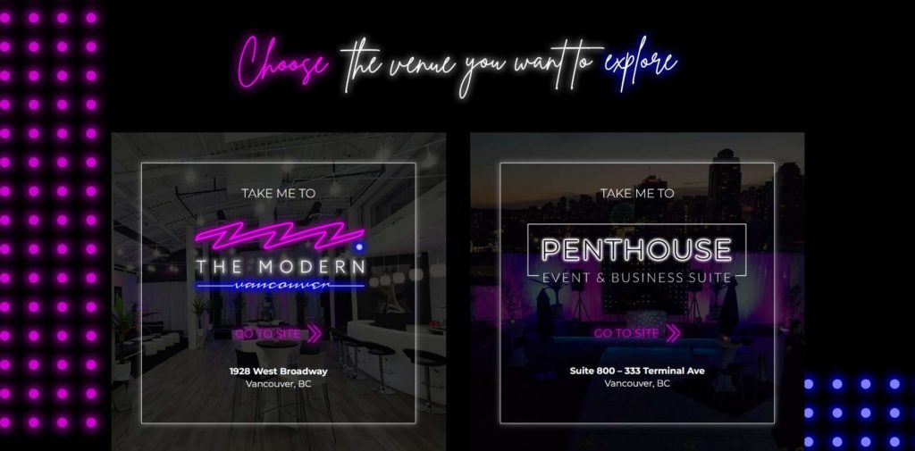 Penthouse Event & Business Suite Homepage